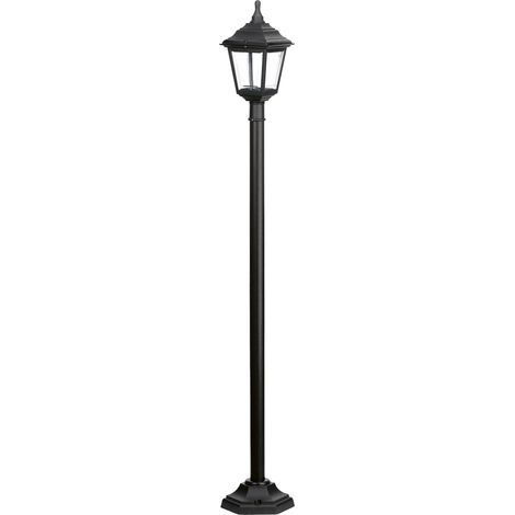 Columna clásica CLIC-CLAC 4 Smooth IP44 E27 42W 1910mm Negro