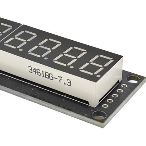 Module Afficheur Tube Numérique 8 Chiffres 7 Segments LED 5V 0.36in 74HC595 Jaune (1/5)