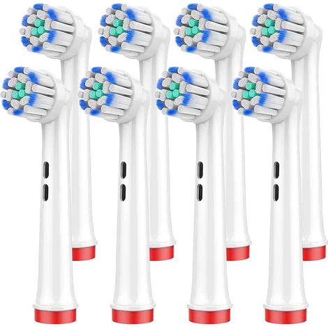 Lot de 8 pièces brosse de rechange pour Oral B,tête de brosse de rechange pour brosse à dents électrique (1/5)