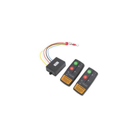 Kit di controllo remoto wireless per verricello di recupero 12V 24V per camion, Jeep, ATV, SUV, interruttore combinato da 75 piedi, set di interruttori di controllo remoto wireless per verricello