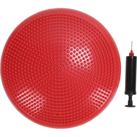Coussin Disque d'Équilibre Professionnel Ballon de Yoga, Tapis de Massage, Coussin de Fitness pour Entraînement et Exercices - Rouge (1/5)