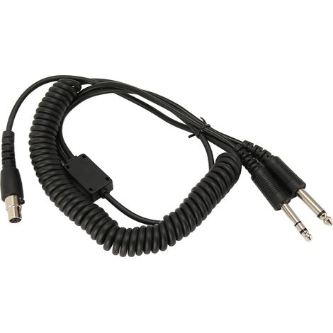 Adaptateur Mini XLR 5 Broches vers GA Double Fiche Câble de Casque pour Prise David Clark Avcomm ASA PJ055 PJ068 (1/5)