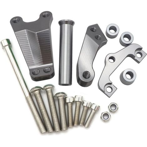 Motorrad-Stoßdämpferhalterung für Kawasaki ER6N, CNC-gefräster Lenkungsdämpfer aus Aluminiumlegierung, Titanhalterung. (1/4)