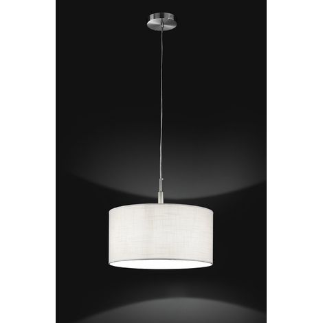 Lampe À Suspension Collection Spazio, Abat-Jour En Tissu, Culot E27, Puissance Max 40W, Dimensions Ø40 X H200 Cm - Perenz, Design Élégant Et Moderne (1/2)