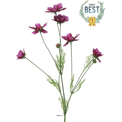 Cosmos artificiel en tige, H 92 cm Rose fushia - BEST - couleur: Rose fushia 730 (1/4)