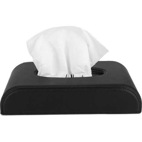 Distributeur/porte-mouchoirs de voiture en cuir PU, accessoire multifonctionnel (1/5)