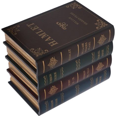Book and Trinket Box, Faux Leather Storage Box (1/5)