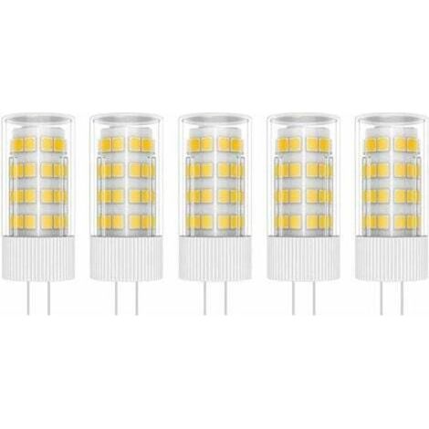 Ampoules LED G4 5 W, 51 LED SMD 2835, blanc chaud 3000 K, équivalent à des lampes halogènes 50 W, AC/DC 220 V. (1/4)