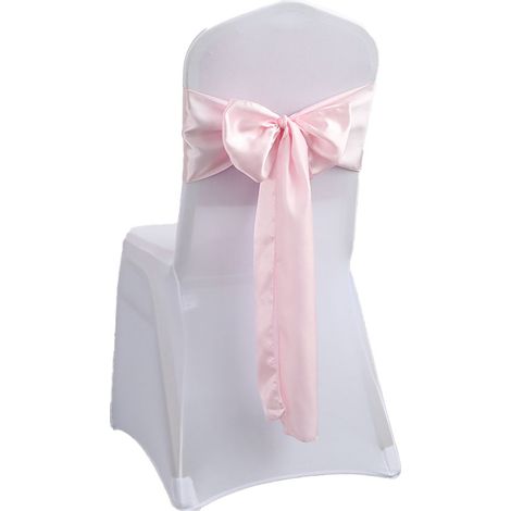 Ensemble de 10 nœuds décoratifs en satin pour chaises, conçus pour les mariages, les banquets et la décoration de la maison et de la cuisine. (1/5)