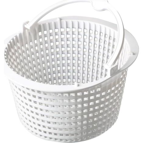 [NON UTILIZZATO] Cestello per skimmer da 16 cm, cestello di ricambio per skimmer standard, filtro per piscina da 16 cm di diametro, con maniglia per una facile rimozione, resistente al cloro, stabile 