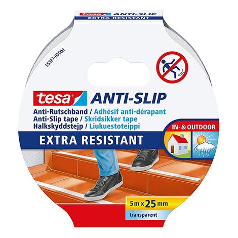 Tesa Nastro adesivo antiscivolo trasparente 25 mm x 5 m (1/3)