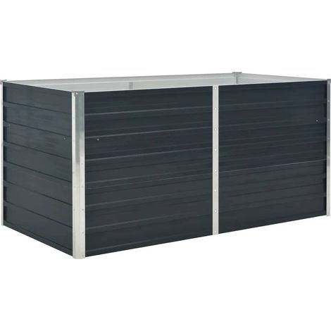 Maison Exclusive - Hochbeet Anthrazit 160 x 80 x 77 cm Verzinkter (1/5)