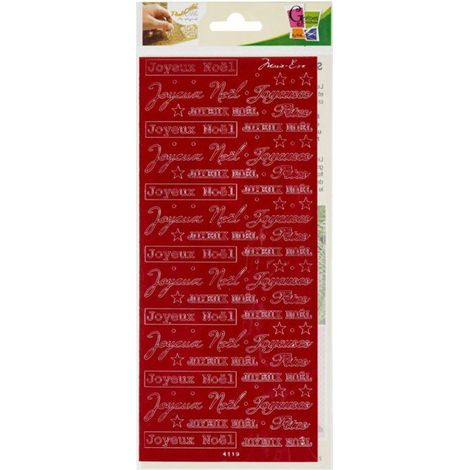 PEEL OFF'S JOYEUX NOEL ROUGE 105x232
