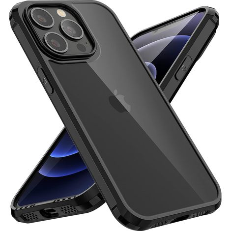 Schutzhülle für Apple iPhone 13 Pro, schwarz, transparente Rückseite (1/5)