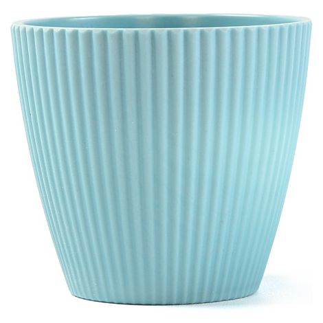 Pot de fleurs pour plantes aromatiques 10,5 cm, support de fenêtre, bac de rangement pour balcon et jardin - Bleu (1/4)