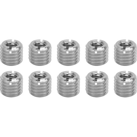 Lot de 10 inserts filetés réducteurs pour écrous, outil de réparation, visserie mâle/femelle en acier inoxydable