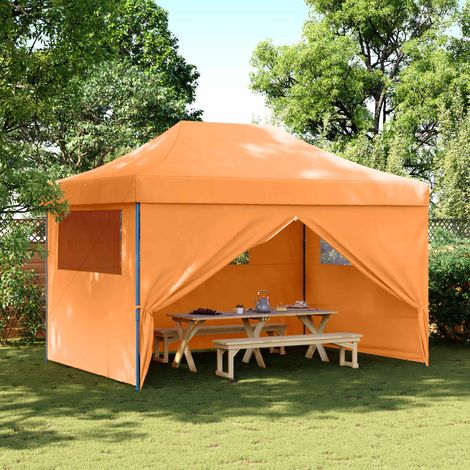 vidaXL Tente de fête Orange 279 x 410 x 315 cm Tissu Oxford