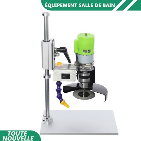 WAOBDLA 150W coupe-bouteille en verre électrique bricolage coupe-bouteille machine vin bouteille coupe-outil kit 6000R/Min (1/5)