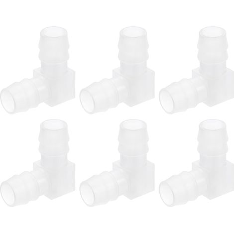 Raccord Coudé à 90 Degrés pour Tuyau de 13/16", Lot 4 Connecteurs en Forme L Valve d'Air d'Aquarium et Tuyauterie Aquariums Étangs - 1/6" (1/5)
