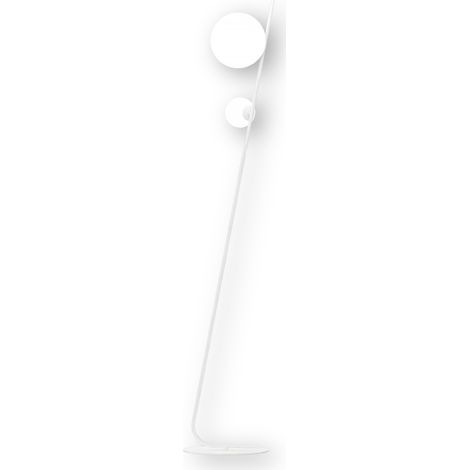 Lampada da terra TATU bianca 2 luci G9 8W design Emibig (1/4)