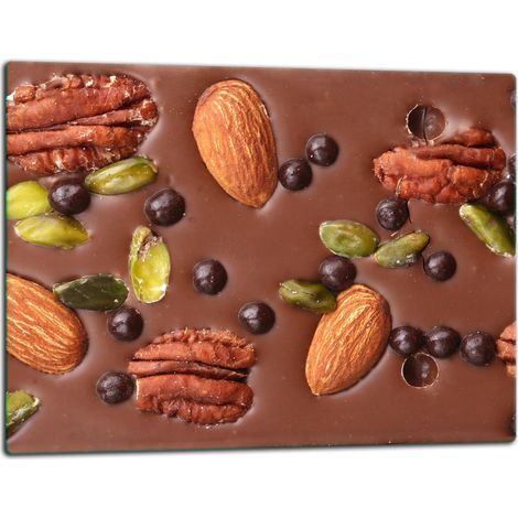 Planche à découper en verre 52x40 chocolat (1/5)