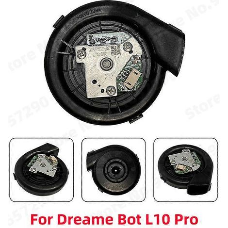 Pièces détachées pour module de ventilateur pour aspirateurs robots Dreame Bot L10 Pro, D10 Plus, D9 MAX et Z10 Pro : accessoires pour moteur de ventilateur et balais de tapis.