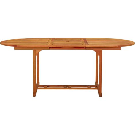 Maison Exclusive - Gartentisch 200x100x75 cm Massivholz Eukalyptu (1/5)