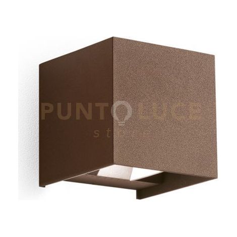 Applique Esterna GES1022 2x5W LED CCT Selezionabile 3000K/4000K/5500K IP65 Marrone - Gealuce