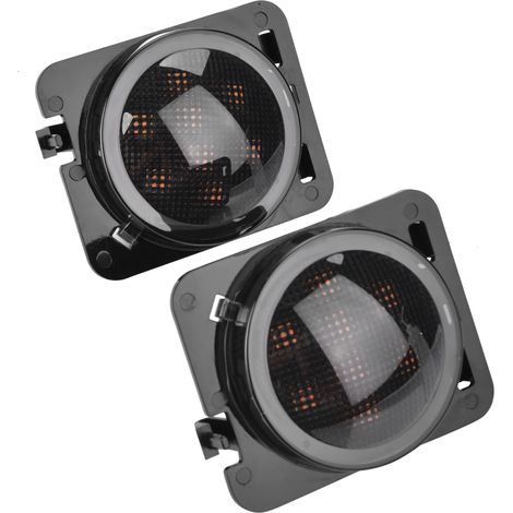 Paire de feux de clignotants latéraux LED pour Jeep Wrangler JK 2007-2015, indicateurs d’ailes (1/5)