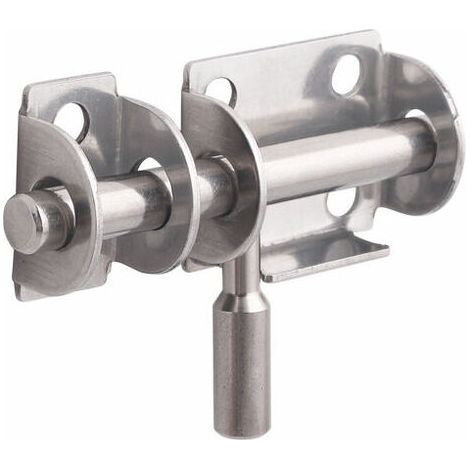 QORVA-Lot de 4 Pièces Loquet de Porte en Acier Inoxydable - Verrou de Sécurité pour Portes de Salle de Bain, WC, Fenêtres, Meubles et Portes en Bois - Avec vis autotaraudeuses (1/5)