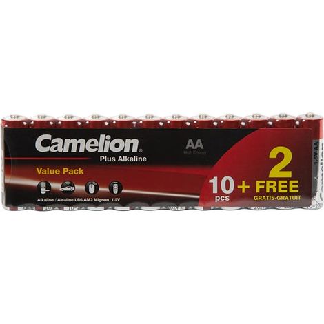 Camelion ALCALINA AA JUEGO PROMOCIONAL (10 + 2 uds.) / LR6 1.5 V - 2800 mAh