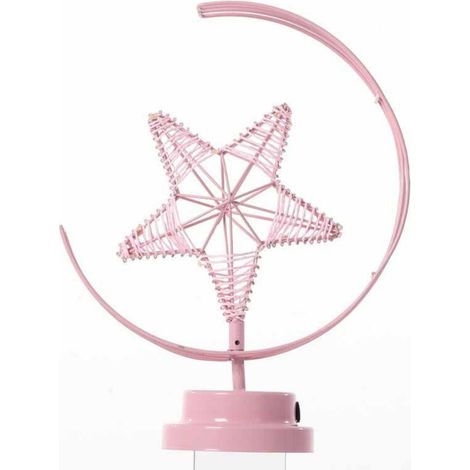 Lanterne LED en forme d'étoile et de lune, faite à la main, décoration pour la saint-valentin, cadeau d'anniversaire (1/5)