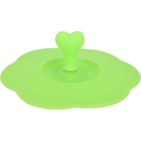 Couvercle en silicone pour tasses, résistant à la chaleur et au froid, anti-poussière, idéal pour la maison - Rose (1/5)