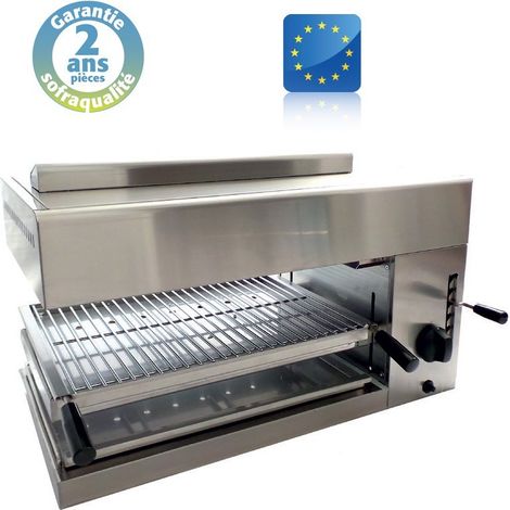 Salamandre Professionnel de Cuisine L75 - Gaz - Base mobile - Sofraca