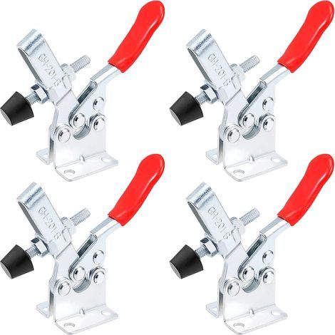 4pcs Pince à Genouillère, dispositif de serrage à genouillère, outil à main, capacité de maintien environ 90 kg, antidérapant, desserrage rapide, robuste (1/5)