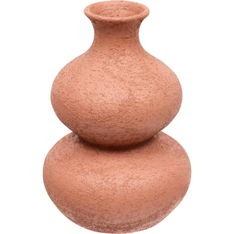 Vase Design en Céramique "Ezia" 23cm Terracotta