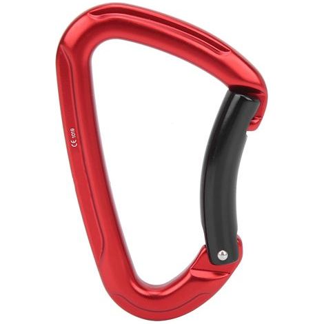 D-förmiger Karabiner, maximale Traglast 2500 kg, Outdoor-Sicherheitsausrüstung für Klettern und Bergsteigen. (1/5)