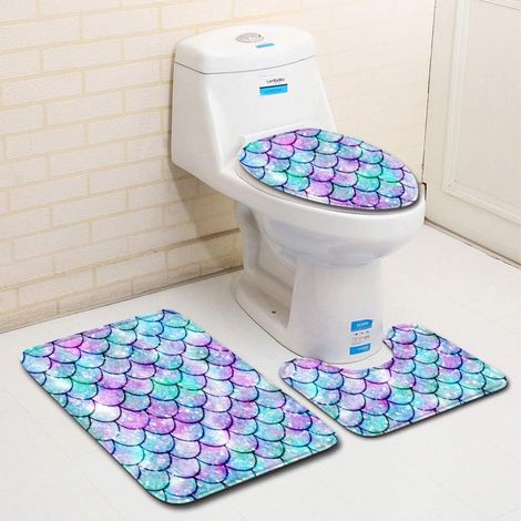 Neue rutschfeste Badematten, 3-teiliges Set, Kontur-Badematten (1/5)