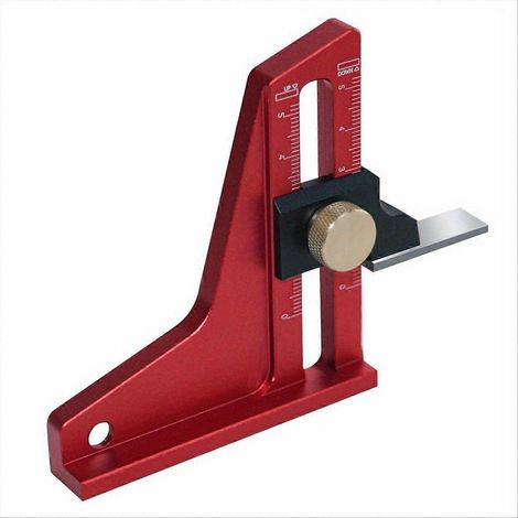 Règle en aluminium pour le bricolage et le travail du bois, outil de mesure de hauteur (1/5)
