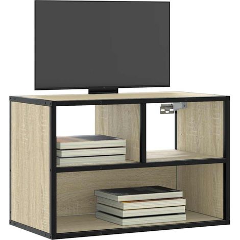 TV-Schrank Sonoma-Eiche 60x31x39,5 cm Holzwerkstoff und Metall