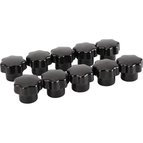 10 Poignées Étoile M6 avec Filetage Femelle 25mm, Laiton pour Équipement Industriel (1/5)