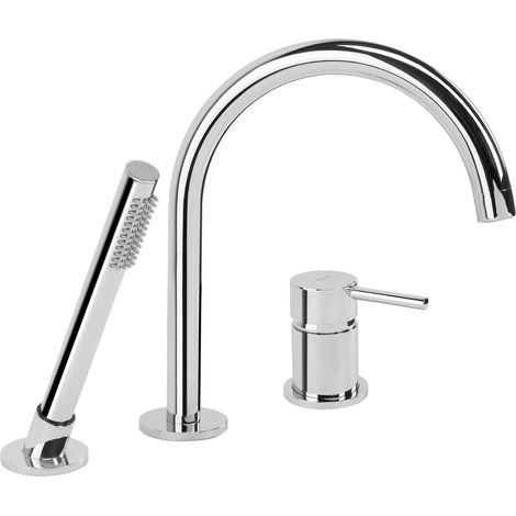 Rea 3-Hole Bathtub Faucet Lungo Chrome 23,5X6,5X27,5Cm (1/5)