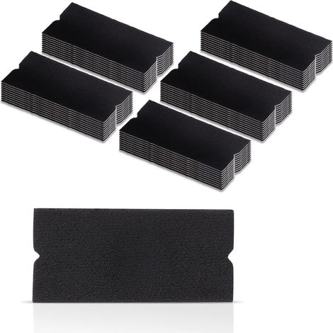 Sollbry Rakel-Zubehör, Stofffilzkanten, kratzfrei, weicher, nasser und trockener Filz für Autoverpackungen, Schaber, Rakel, 50 Stück/Packung (Rakel nicht im Lieferumfang enthalten) (1/5)