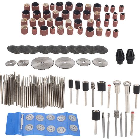 Kit de 121 accessoires pour ponceuse électrique : lame de scie circulaire en acier rapide et papier de verre. (1/5)