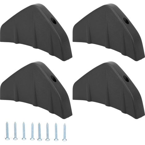 Séparateur universel de diffuseur de lèvre de pare-chocs inférieur de queue d'aileron de requin de becquet arrière universel avec la boucle noire (1/5)