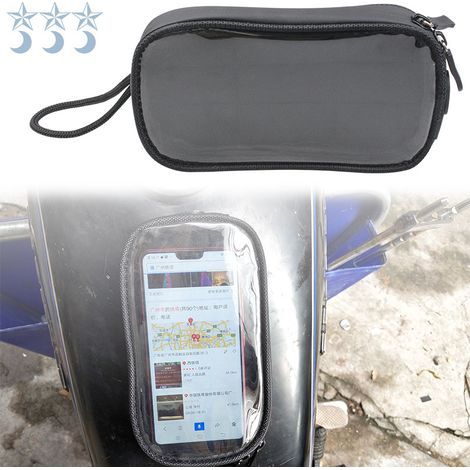 Touchscreen-Handyhalterung für Mountainbikes, Kartenhalter, wasserdichte Halterung für Motorrad-/E-Bike-Navigation, Fahrradhandytasche (1/5)