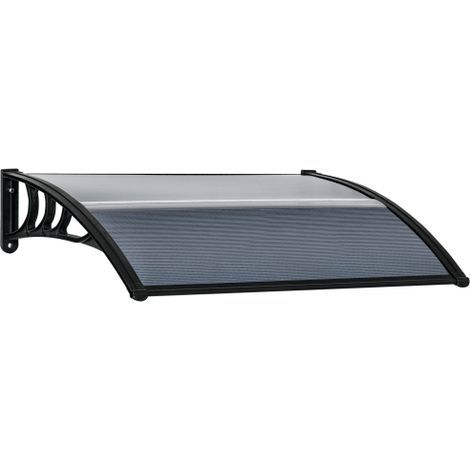 Vordach für Haustür 100 x 75 cm Pultbogenvordach Überdachung aus Aluminium und Polycarbonat Pultvordach mit UV Schutz Haustürvordach für Balkon, Sonnenschutz, Regenschutz, Schwarz
On-Site (1/5)