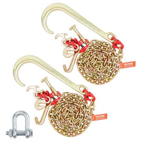 Chaîne de Remorquage à Crochet J Tige Longue - Lot de 2 (1/5)