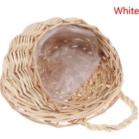 (WT)1PC Jardinière murale en osier et rotin, panier pour plantes grimpantes d'intérieur, support pour plantes grimpantes, 4 couleurs (1/4)