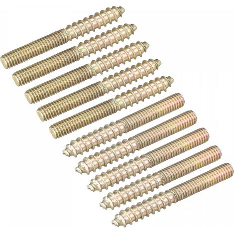 M4x35mm Vis Double Filetage Boulon 50pcs Double Extrémité Cheville pour Bois Meuble (1/5)